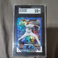2023 Topps Update Series RC Blue Foil #US317 Eury Perez Marlins 401/999