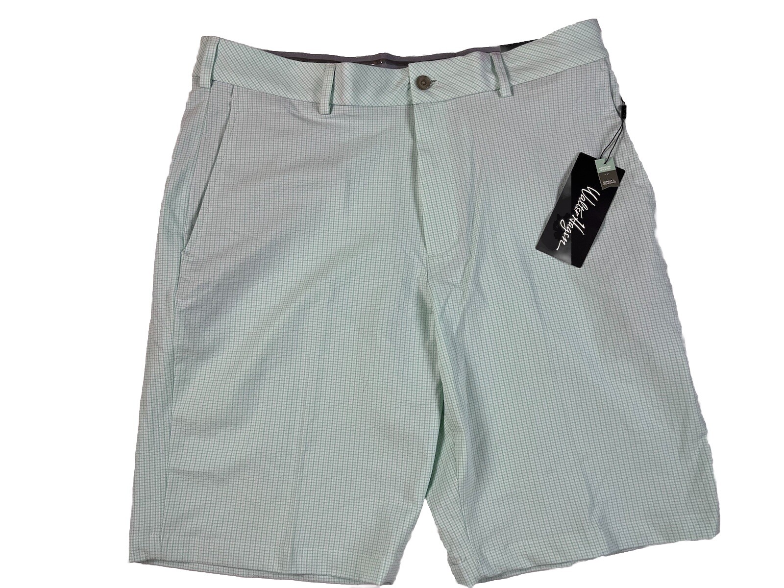 Walter Hagen P11 Seersucker Golf Short Light Green Size 34 Waist 10" Inch Inseam eBay