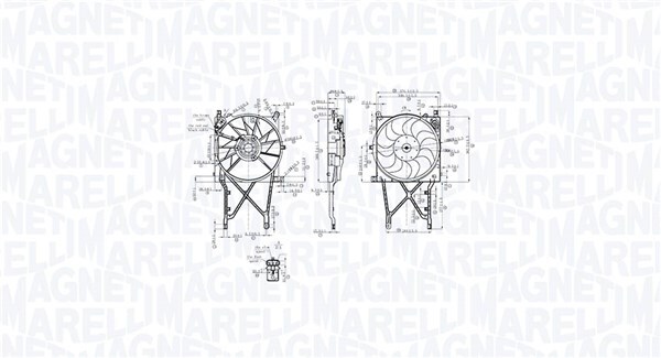 Magneti Marelli LüFter MotorküHlung FüR Opel Astra H Caravan 1.6 1.8-image