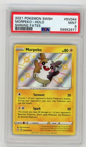 Pokemon Card Morpeko SV044/SV122 Holo Shining Fates PSA 9 MINT