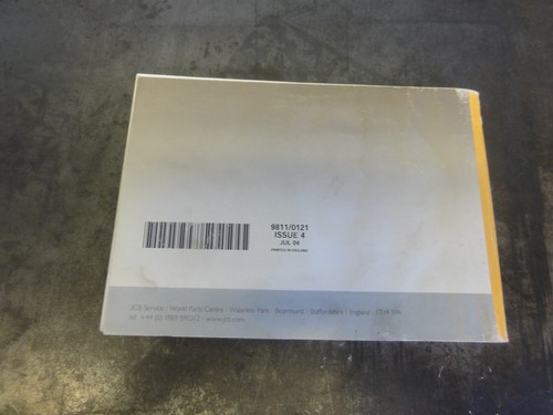JCB Mini CX Loader Operator Manual 9811/0121 - Picture 7 of 7