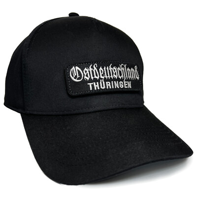 Basecap Ostdeutschland Thüringen schwarz Snapback Mütze Erfurt Jena DDR Osten