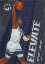 Anthony Edwards RC 2020-21 Mosaic Basketball Elevate Insert Rookie Card #12