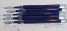 SET OF 5 BLACK Medium Gel Refills -fit  Rotring Core Rollerball Pens