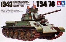 Tamiya 35059 Segunda Guerra Mundial Ejército Soviético T-34/76 Mod. Kit 1943 y figuras escala 1/35