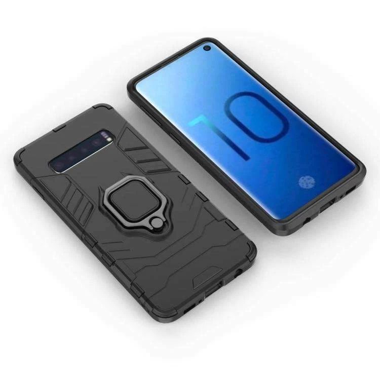 PC híbrido AMZER + capa TPU com suporte magnético para anel para Samsung Galaxy S10 - Imagem 4 de 4