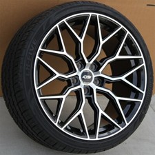 Set(4) 20x9/20X10 5x112 OS Wheel/Tire Pkg Audi BMW 4 5 6 7 Series M-Benz E S CL