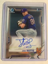 2021 1st Bowman Chrome Auto Jose Butto Auto #CPA-JBU Mets r