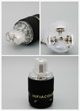 1x IEC Female Power Plug connector Pure Red Copper Silver Plated