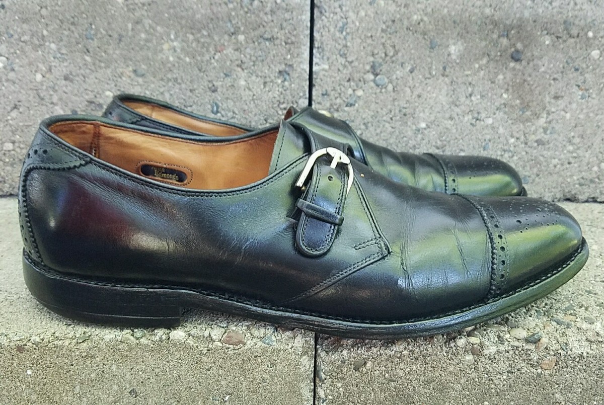 Allen Edmonds Men\'s Dress Shoes Black Hillsboro‎ Cap Toe Monk Strap Size 10 E Amazon.com | Allen Edmonds Mens Pierce Monk Strap Oxford  main image 4