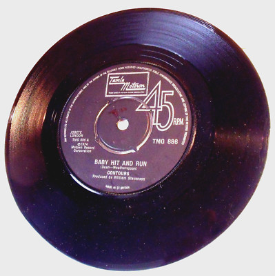 Contours - Baby Hit And Run -  7'' Vinyl - 1st Pressing - Excellent