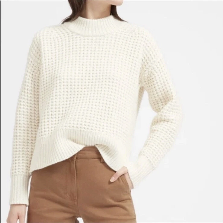 Everlane cashmere hotsell waffle crew