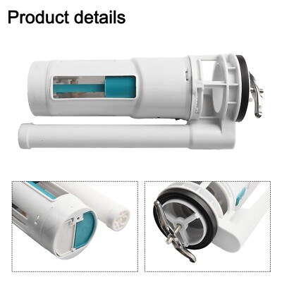 1*Flush Valve Toilet Cistern Dual Flush Push Button Valve 25cm Adjustable Height