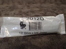 2012D Grey Pneumatic SAE 1/2" Drive, 3/8", 6-Pt Deep Length Impact Socket (BN9)