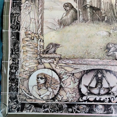 ORIGINAL 1976 Vintage Lord of the Rings Tolkien Poster - James