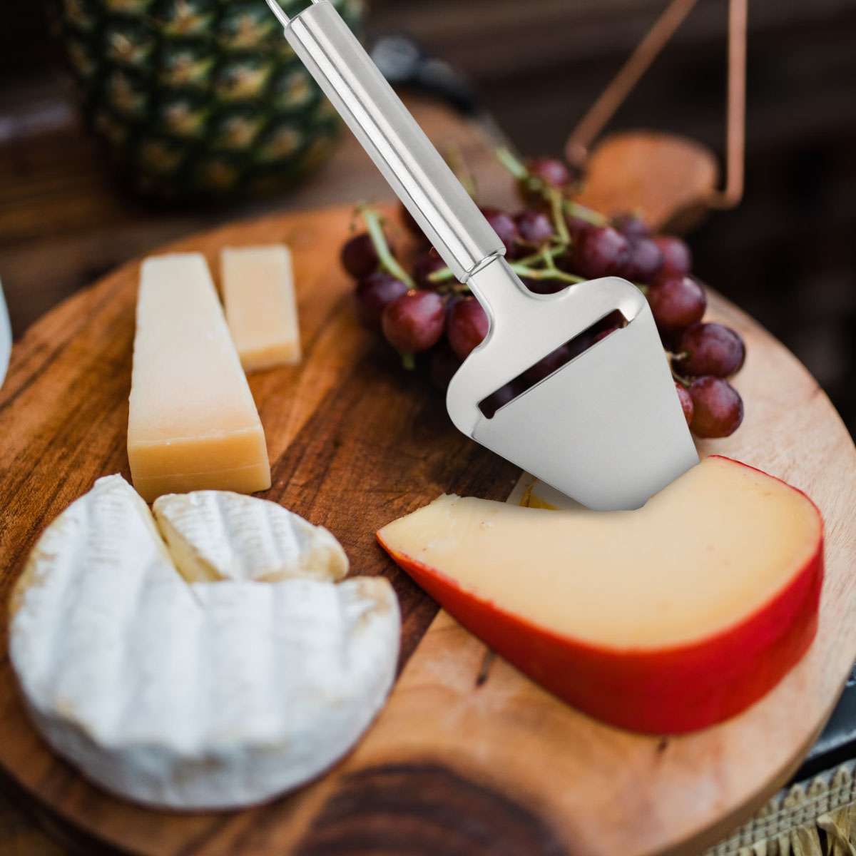 Cheese Slicer Stainless Steel 8.5 In Heavy Duty Plane Cheese Knife