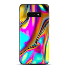 Skins Decal wrap for Samsung Galaxy S10e - Oil Slick Resin Iridium Glass Colors