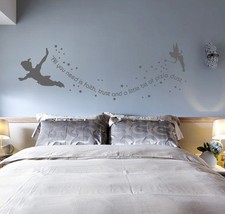 Tinkerbel Peter Pan Kid Bedroom Wall Sticker Decal DIY UK SH198