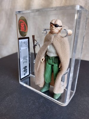 GRADED VINTAGE STAR WARS UKG not AFA 90% - PRUNE FACE - NO COO