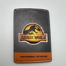 Rare Universal Studios Jurassic World T-Rex ID Badge Holder