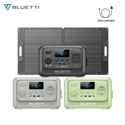 BLUETTI Elite 30V2 Tragbar Powerstation Generator 288Wh 600W mit 100W Solarpanel