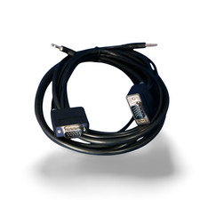 10ft Slim SVGA Plus Audio HD15 Male to Male - Black