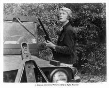 David Gilliam holding rifle in a scene from the film Frogs 1972 Old Photo