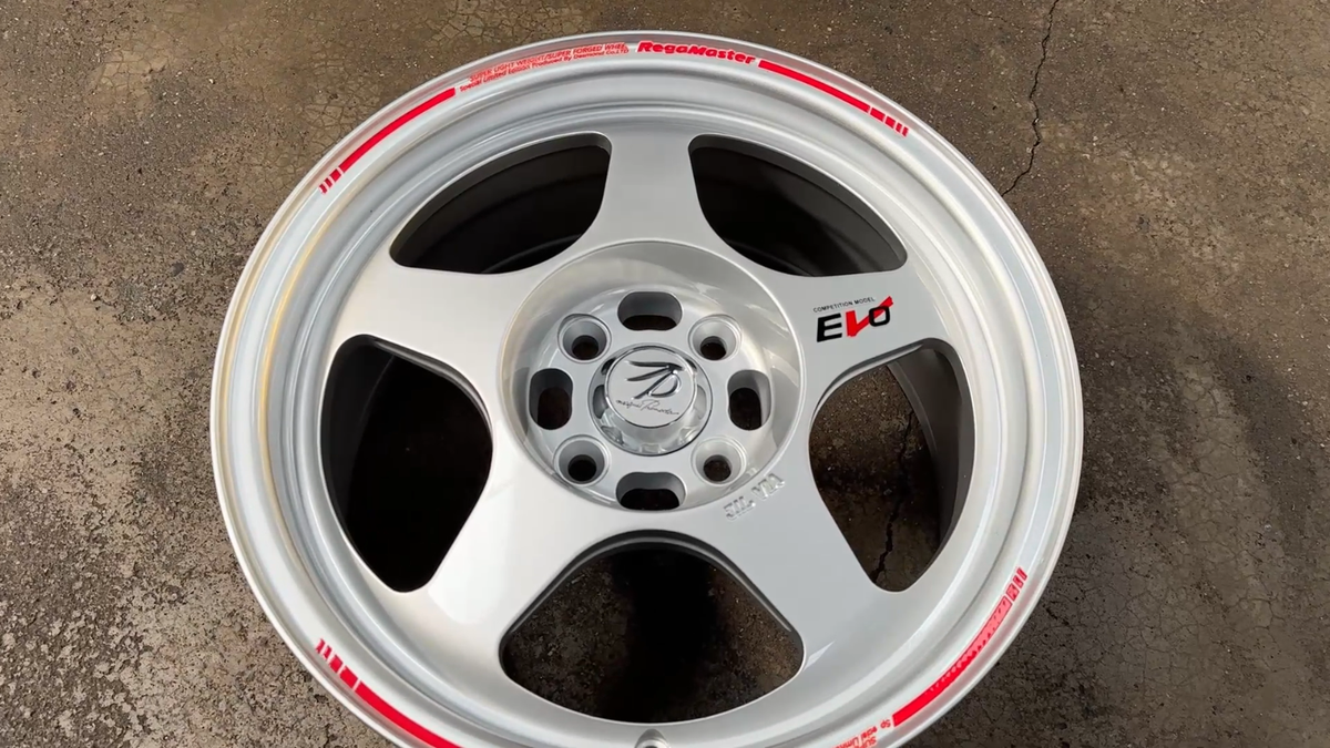 エピレタ New 15x7 ET35 XOX EVO Regamaster WHITE Rim Honda Fit Jazz 4x100 (4