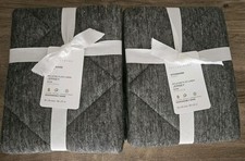 2 POTTERY BARN Belgian Flax Linen Shams STANDARD Size Potterybarn Sham NEW