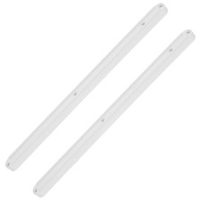2Pcs Plastic Drawer Slides White Smooth Rails for Kitchen and Home Cabinet Use