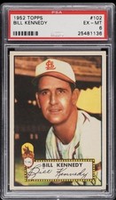1952 Topps Bill Kennedy #102 - PSA 6