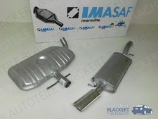 Imasaf Auspuff Set Mitteltopf + Endtopf für VW Corrado 1.8 16V 1991-1992