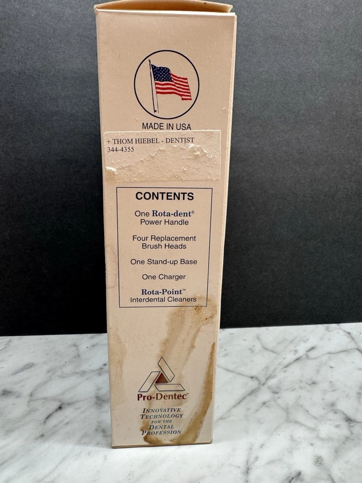 Cepillo de dientes eléctrico giratorio profesional Rota-Dent, cepillos con soporte cargador Foto 3 de 4
