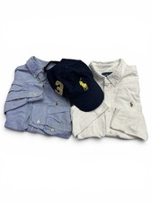 Boys Ralph Lauren Polo shirts White Blue LS O...