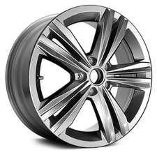 For Volkswagen Jetta 19-23 Alloy Factory Wheel Double 5-spoke All Painted Dark