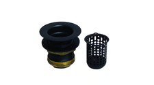 2-1/4 In. Junior Basket Style Bar Sink Strainer in Matte Black