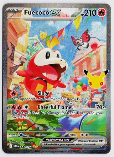 Fuecoco ex 147/128 Special Illustration Rare - ME: 30th Celebration EN NM