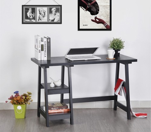 Study desk Afra 120cm with 2 shelves, RRP £119,99
