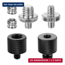 Tripod Screw Adapter 6 Pcs Aluminum Threaded Converter 1/4 Male to 3/8 Female an