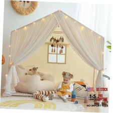Kids Play Tent with Padded Mat, Princess Castle Playhouse Tents for Neutral