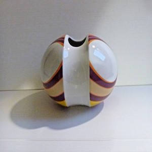 Bettonica Et Melocchi Vase En Céramique « Ikebana » Pour Gabbianelli Italie Ann%c3%a9es 1960