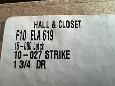 SCHLAGE F10 ELA 619  PASSAGE SATIN NICKEL