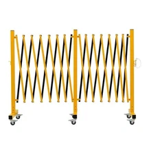 Expandable Metal Barricade, Safety Barrier with Casters, Adjustable