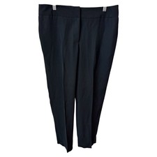 NINE WEST Black Pleat Front Career Slacks Women's Dress Pants Size 8 
