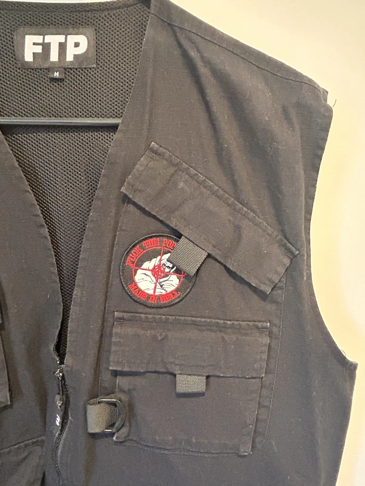 FTP TACTICAL VEST BLACK SIZE MEDIUM - Image 4 of 4