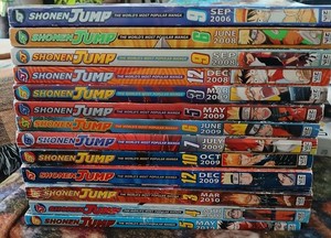 Shonen Jump magazine comic lot of 13 Magazines Only