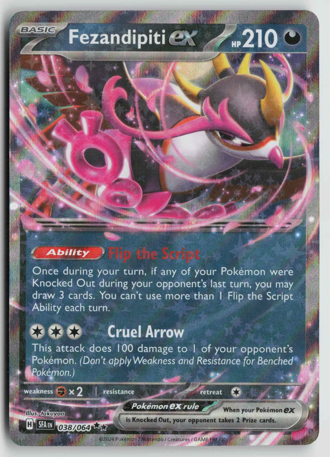 Fezandipiti ex Double Rare SV: Shrouded Fable 038/064 NM