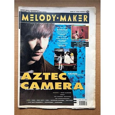 AZTEC CAMERA MELODY MAKER MAGAZINE JUNE 9 1990 - RODDY FRAME  COVER + FEATURE UK
