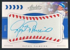 2020 Absolute Rafael Palmeiro Baseball Material Signatures /20 #BMS-RP Rangers