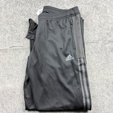 Adidas Tiro 21 Women's Size Large Track Pants Black W/GREY STRIPES GN5492 Soccer